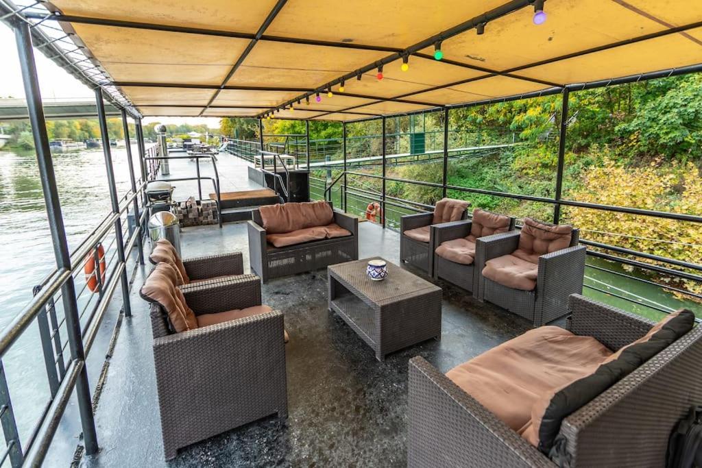 Grande Peniche 4 Ch - 10 Pers -Paris - Ile De Puteaux- Terrasses Βίλα Εξωτερικό φωτογραφία