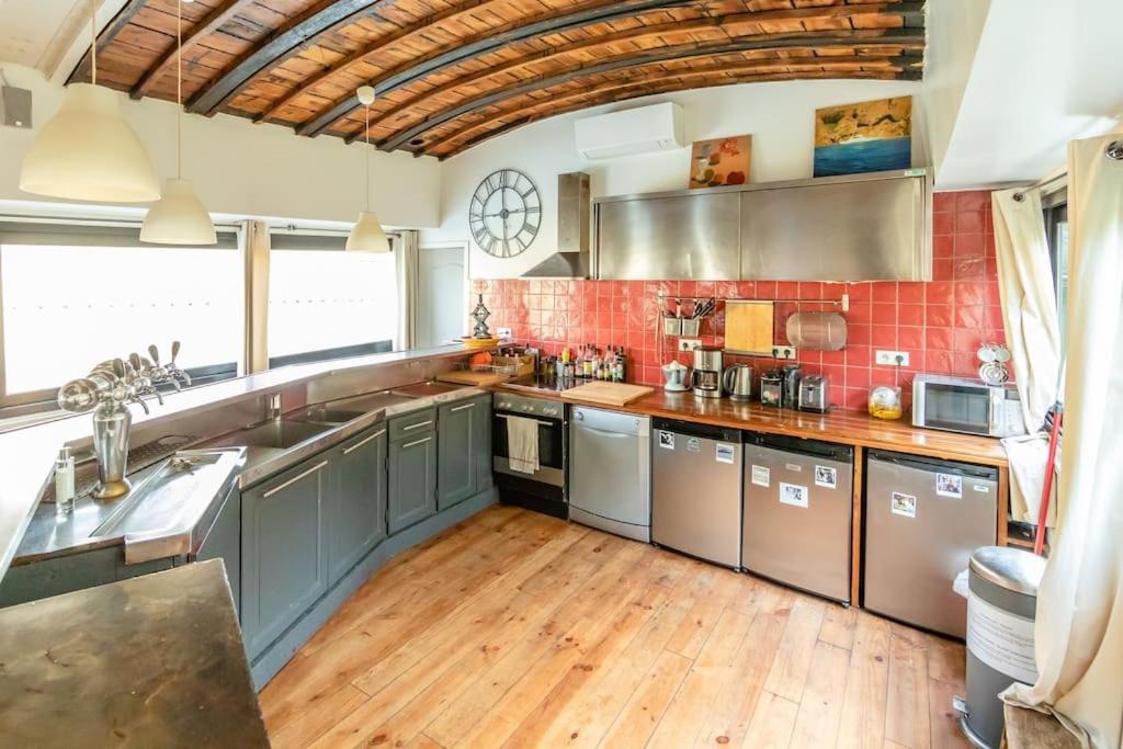 Grande Peniche 4 Ch - 10 Pers -Paris - Ile De Puteaux- Terrasses Βίλα Εξωτερικό φωτογραφία
