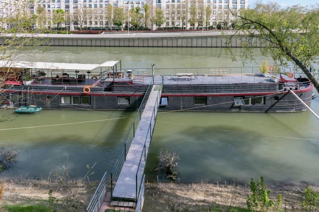 Grande Peniche 4 Ch - 10 Pers -Paris - Ile De Puteaux- Terrasses Βίλα Εξωτερικό φωτογραφία