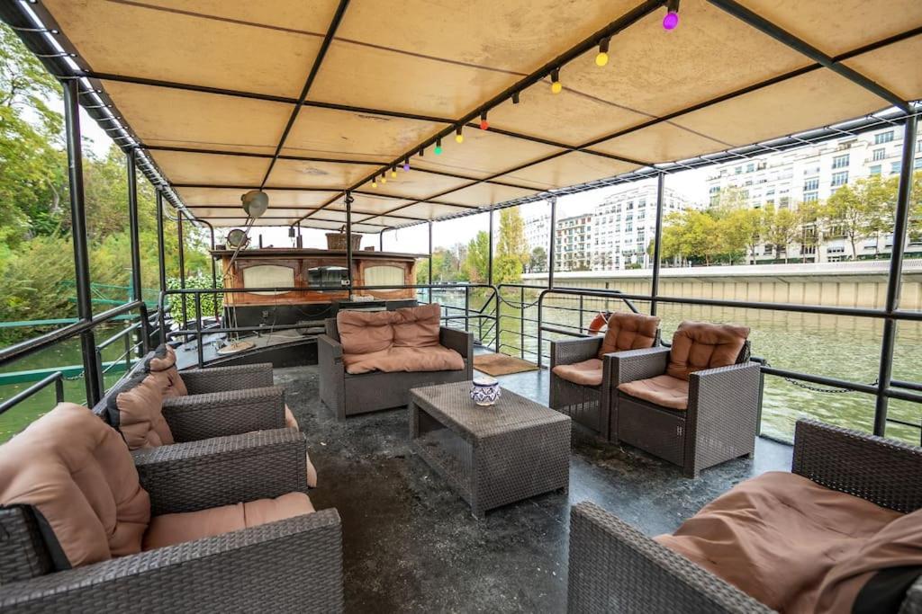 Grande Peniche 4 Ch - 10 Pers -Paris - Ile De Puteaux- Terrasses Βίλα Εξωτερικό φωτογραφία