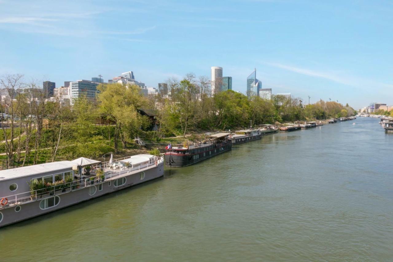 Grande Peniche 4 Ch - 10 Pers -Paris - Ile De Puteaux- Terrasses Βίλα Εξωτερικό φωτογραφία